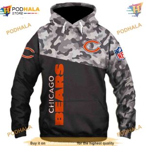 Military 3D Chicago Bears Hoodies