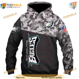 Military Style Philadelphia Eagles 3D Hoodies