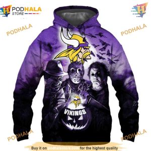 Minnesota Vikings 3D Halloween Hoodie