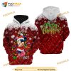 Minnie Mouse Red Christmas Disney AOP Unisex 3D Hoodie