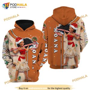 Moana Christmas Disney AOP Unisex 3D Hoodie