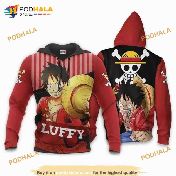 Monkey D Luffy One Piece Anime Manga 3D Hoodie