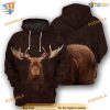 Moose Full All Over Printed Funny Animal Costume 3D Hoodie Sweatshirt