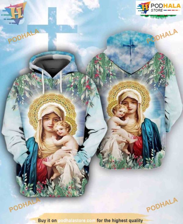 Mother Of God All Over Printed 3D Hoodie Sweatshirt