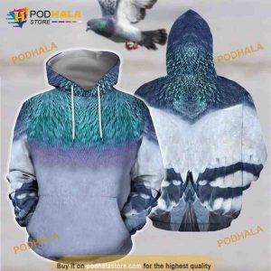 Multi Color Flight Pigeons Full Over Printing 3D 3 Hoodie