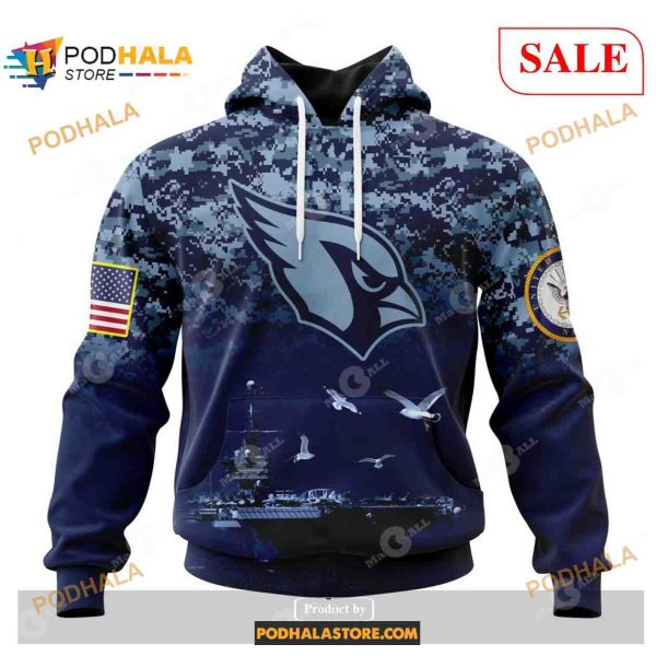 NFL Arizona Cardinals Honor US Navy Veterans Shirt NFL Hoodie 3D