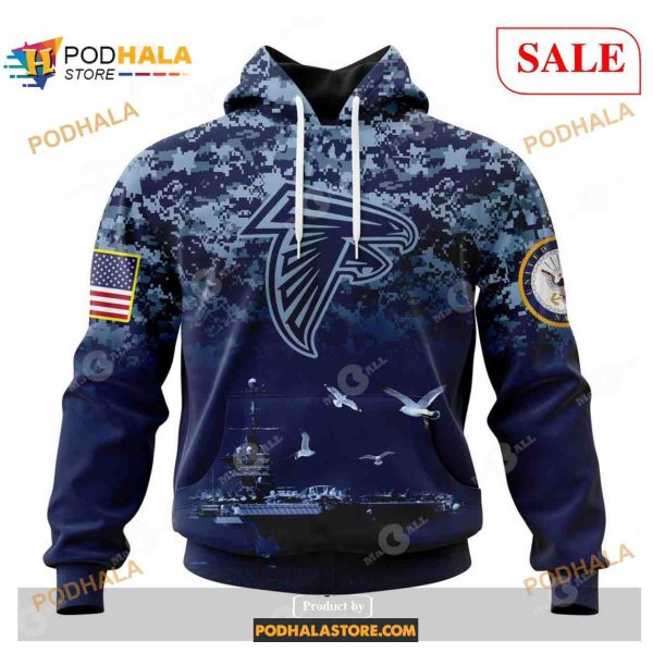 NFL Atlanta Falcons Honor US Navy Veterans Shirt NFL Hoodie 3D