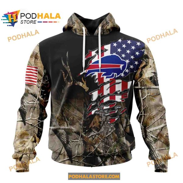 NFL Buffalo Bills Special Camo Realtree Hunting 3D Hoodie Sweatshirt Shirt