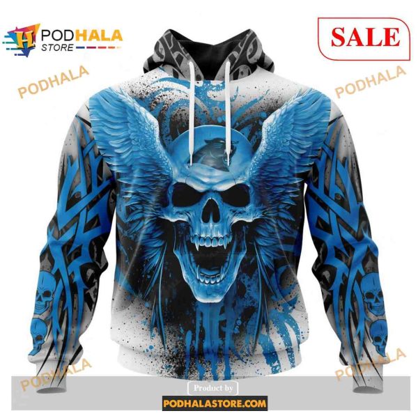 NFL Carolina Panthers Special Kits With Skull Art Shirt NFL Hoodie 3D