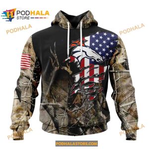 NFL Denver Broncos Special Camo Realtree Hunting 3D Hoodie Sweatshirt Shirt