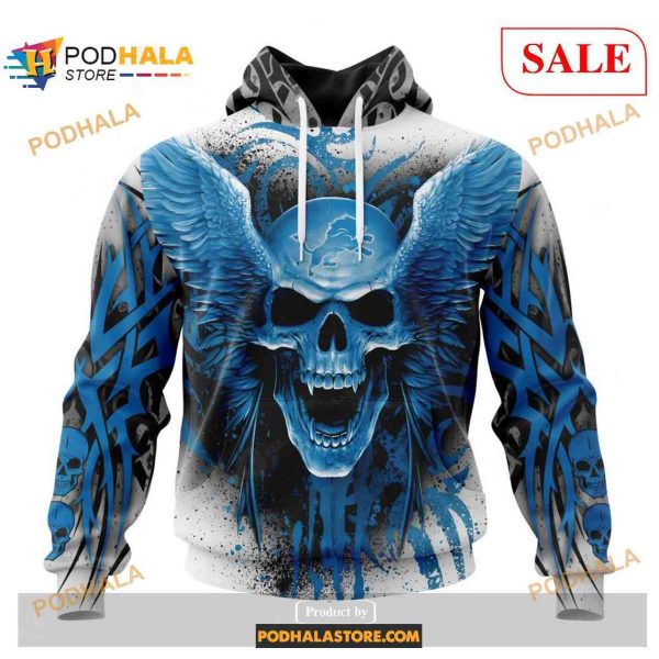 NFL Detroit Lions Special Kits With Skull Art Shirt NFL Hoodie 3D