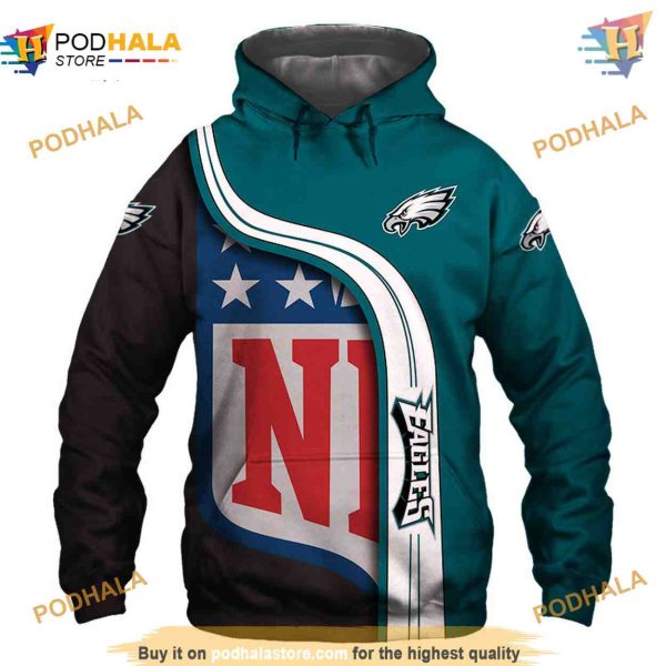 NFL Fans’ Philadelphia Eagles 3D Hoodie Sweatshirt