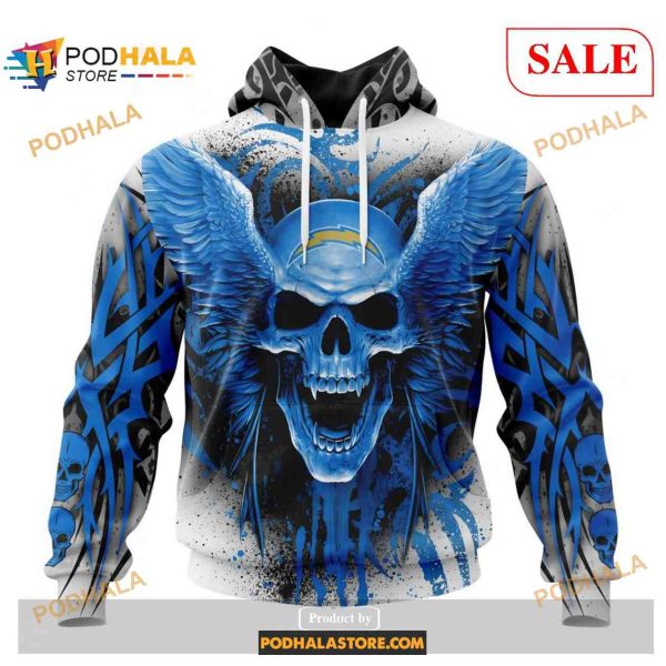 NFL Los Angeles Chargers Special Kits With Skull Art Shirt NFL Hoodie 3D