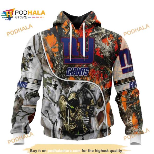 NFL New York Giants Special Fall And Winter Bow Hunting Shirt 3D Hoodie