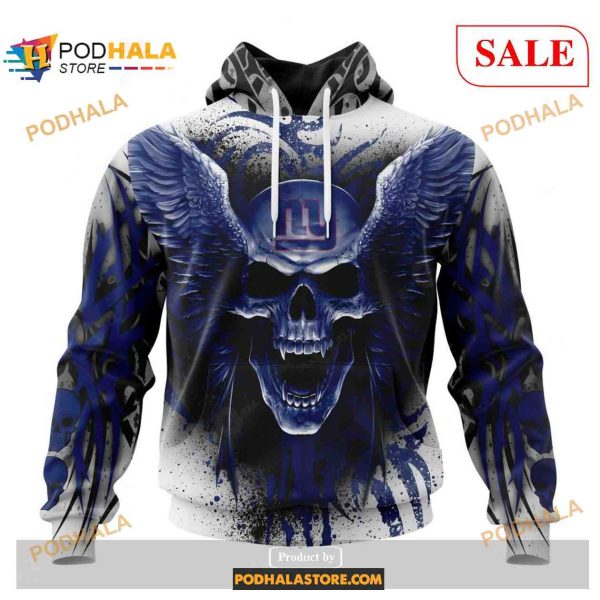 NFL New York Giants Special Kits With Skull Art Shirt NFL Hoodie 3D