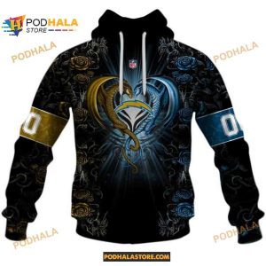 NFL Rose Dragon Los Angeles Chargers Shirt Hoodie 3D