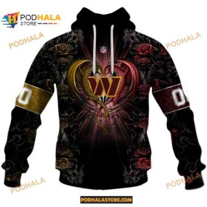 NFL Rose Dragon Washington Commanders Shirt Hoodie 3D