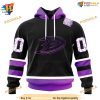 NHL Black Hockey Fights Cancer Kits Special Anaheim Ducks Hoodie 3D