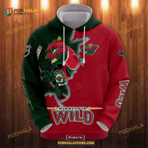 NHL Minnesota Wild Shirt Sweatshirt Hoodie 3D