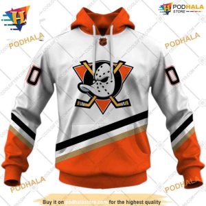 NHL Reverse Retro 2223 Style Mighty Ducks Hoodie 3D Edition