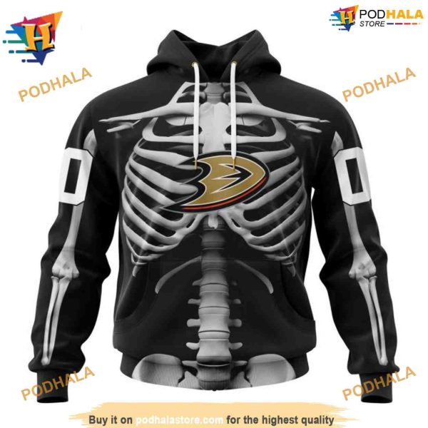 NHL Special Skeleton Costume Halloween Mighty Ducks Hoodie 3D