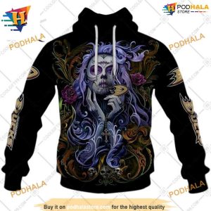 NHL Tattoo Girl Artwork 2023 Unisex Unique Anaheim Ducks Hoodie 3D