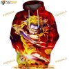 Naruto Uzumaki Angry Naruto Anime All Over Print 3D Hoodie