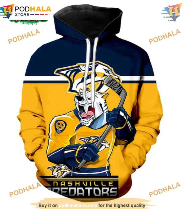 Nashville Predators 3D Hoodie