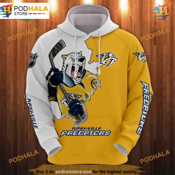 Nashville Predators 3D Hoodies