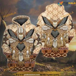 Native All Over Printed 3D Funny Christmas Hoodie