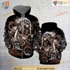 Native Skull Motorcycle All Over Printed 3D Hoodie Sweatshirt