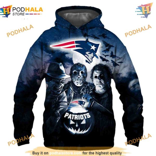 New England Patriots 3D Halloween Hoodie