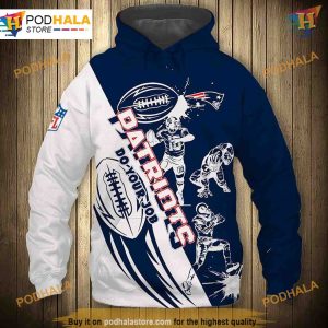 New England Patriots NFL Hoodie 3D Cartoon