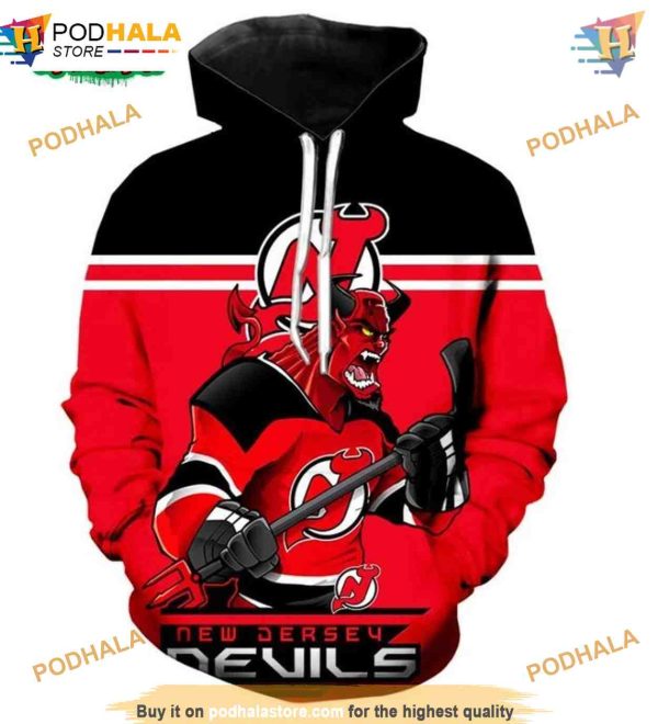 New Jersey Devils 3D Hoodie