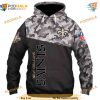 New Orleans Saints Military NFL Hoodie 3D