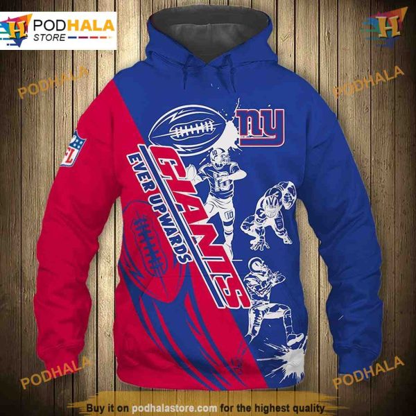 New York Giants 3D Hoodie Cartoon Player