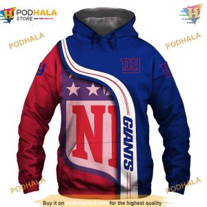 New York Giants 3D Hoodie Pullover Sweatshirt – NFL Fanwear