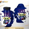 New York Giants NFL Baby Yoda Team 3D Hoodie