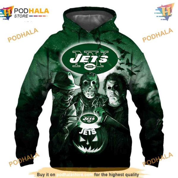 New York Jets NFL Hoodie 3D Halloween