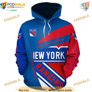 New York Rangers 3D Hoodie