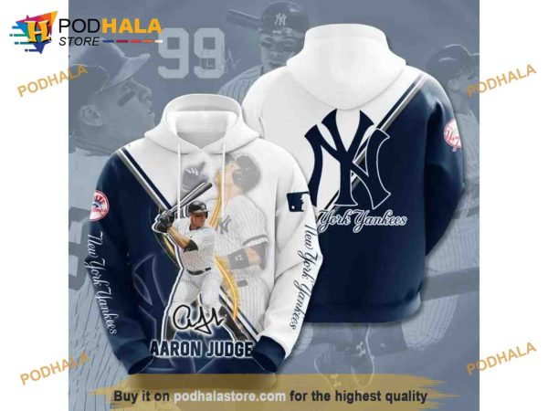 New York Yankees Aaron Judge 3D Hoodie