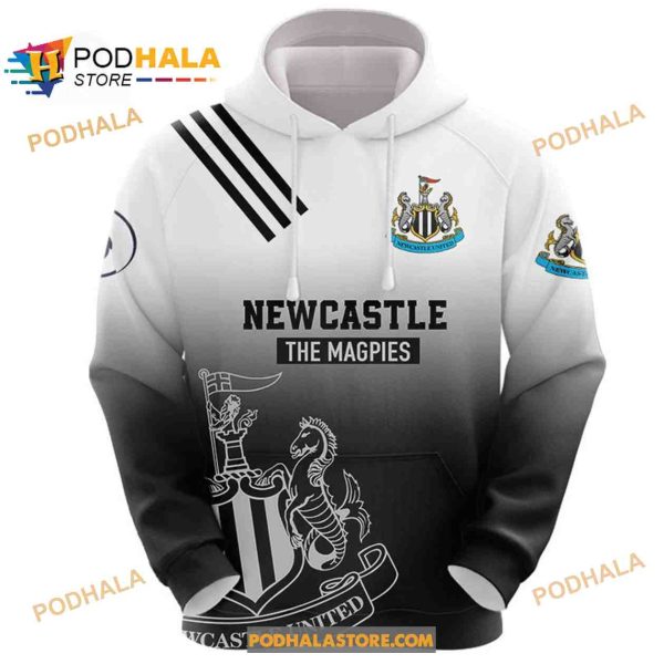 Newcastle The Magpies Saturated Color Fans Hoodie Sweatshirt 3D