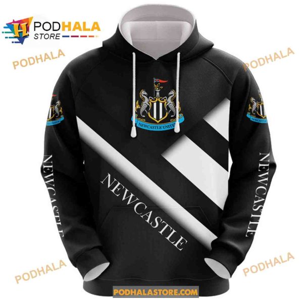 Newcastle United FC Cross Pattern Fans Hoodie Sweatshirt 3D