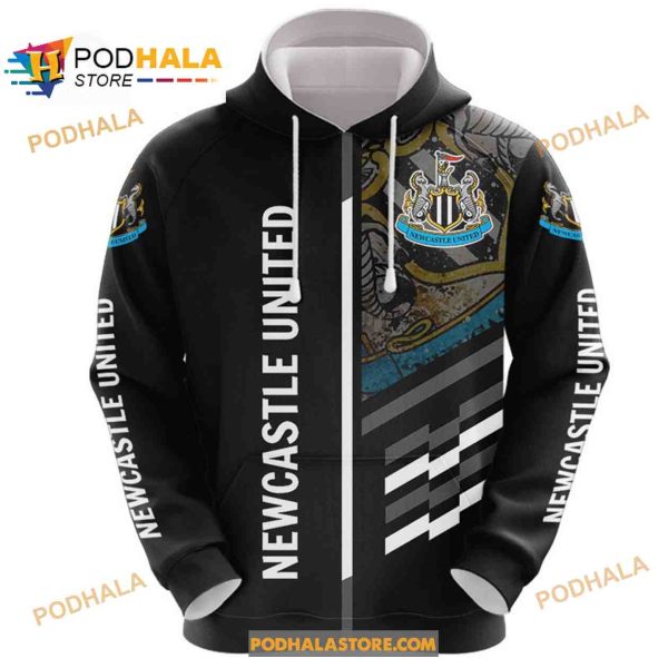 Newcastle United FC Stripe Pattern Fans Hoodie Sweatshirt 3D