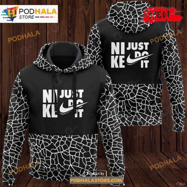 Nike Black Fashion Just Do It Special Luxury Design 3D Hoodie Sweatshirt