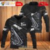 Nike Fashion Custom Name Black Pattern Luxury 3D Hoodie Sweatshirt