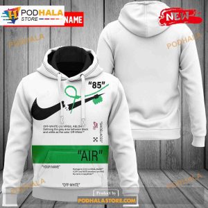 Nike Fashion Custom Name White Air Design 3D Hoodie Sweatshirt