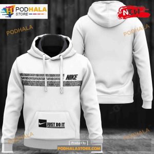 Nike Fashion White Just Do It Luxury Design 3D Hoodie Sweatshirt