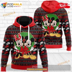 Nike Mickey Couple Fashion Luxury US 3D Hoodie Sweatshirt