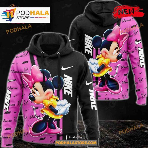 Nike Pink Fashion Hoodie Collab Cartoon Nike Luxury Design Sweatshirt 3D Hoodie